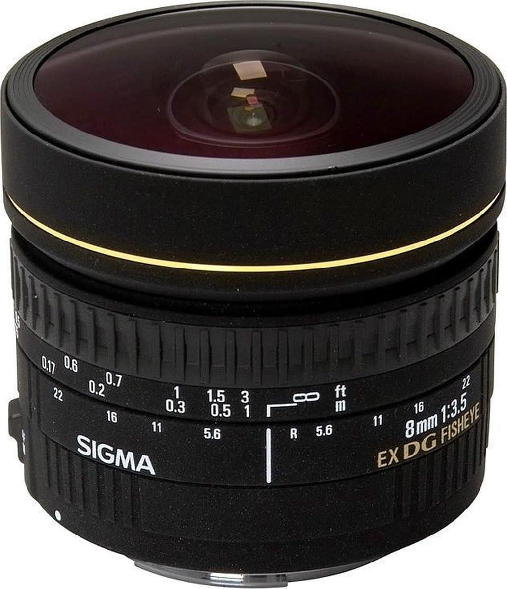 SIGMA Objectif 8mm f/3.5 FishEye DG EX compatible avec Sigma