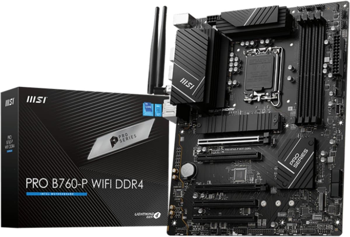 MSI PRO B760-P WIFI DDR4 Moederbord LGA 1700 ATX
