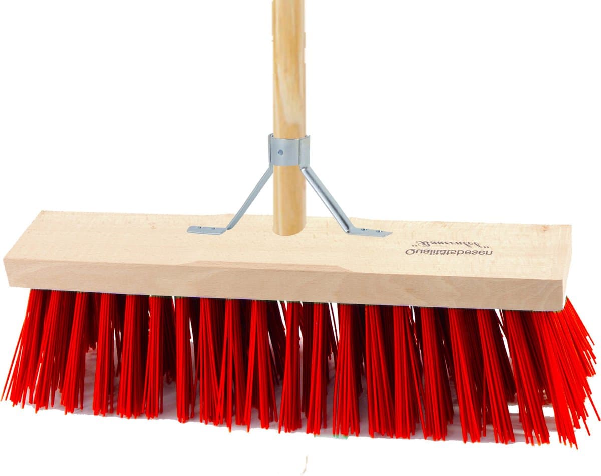 Sorex Bezem buiten - 40 cm - steel 140 cm - incl. stokhouder - harde bezem - straatbezem