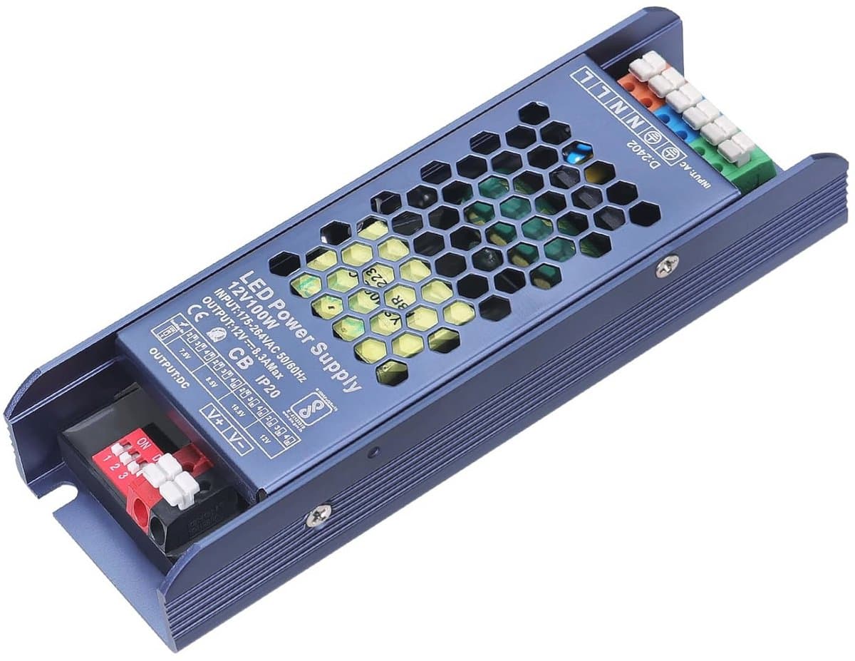 Ultra-dunne 12V LED Voeding Transformator 100W - AC 175-264V naar DC 12V