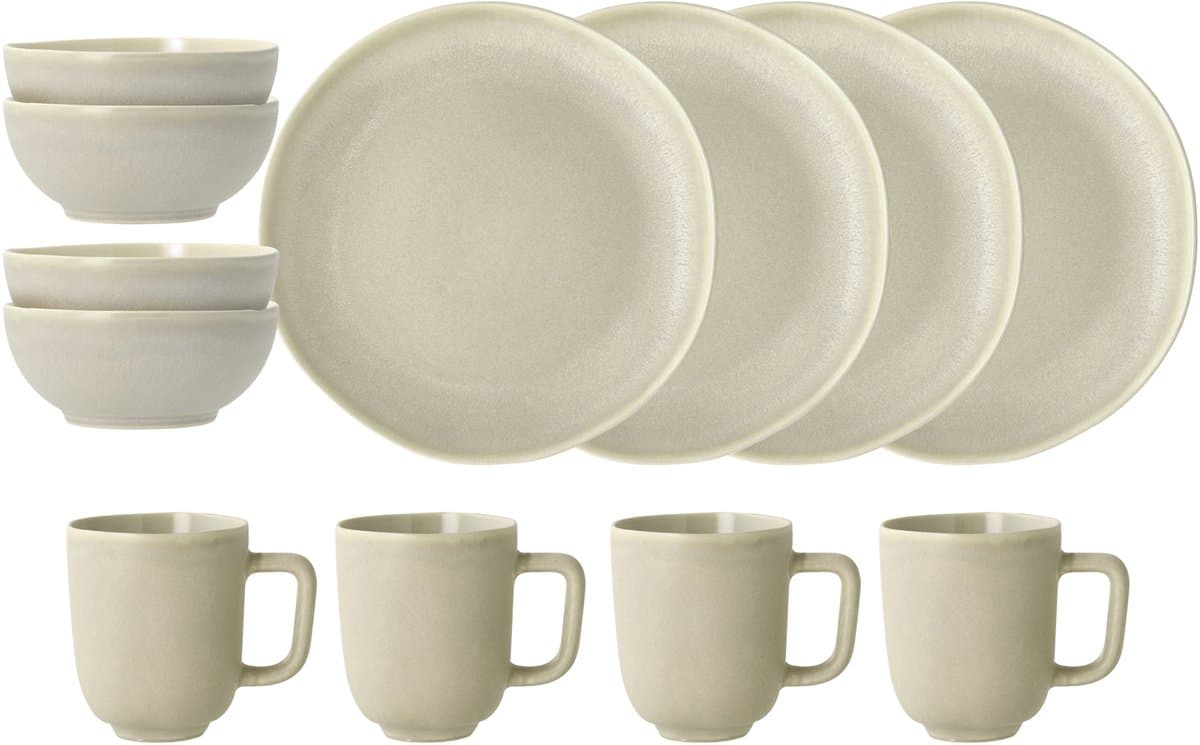 Villa Collection Shoku Brunchset 12 delen Soft Beige