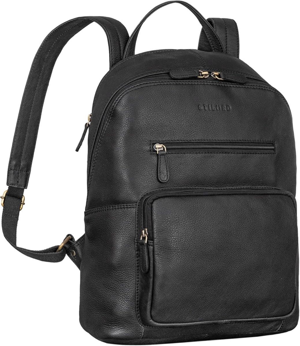 Leren Daypack Unisex voor Laptop tot 10.1 Inch - Geschikt voor Studeren en Dagelijks Gebruik