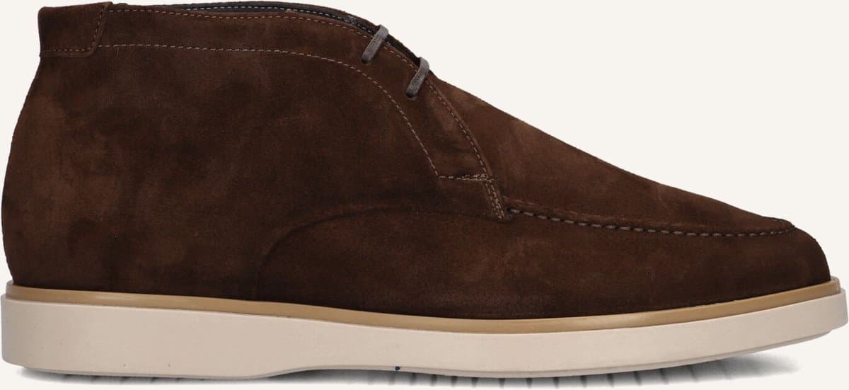 Giorgio - HE56414 - Vrije tijd half-hoogHeren veterschoenHeren sneakers - Kleur: Bruin - Maat: 41