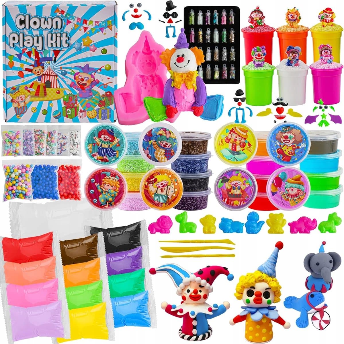 Grote Kleiset Clown Thema voor Kinderen - 149 Delen