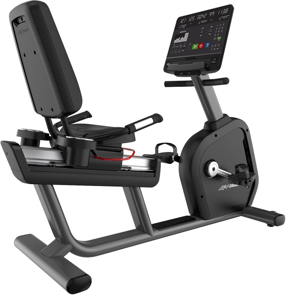 Life Fitness Recumbent Lifecycle Club Series+ SE4 console