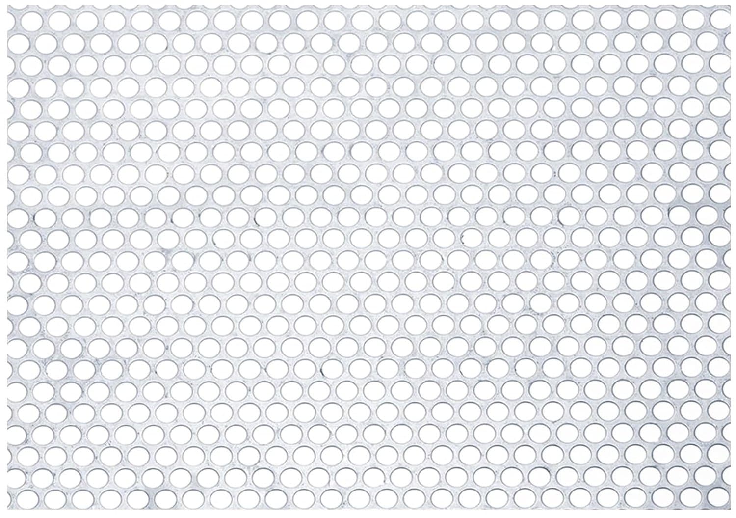 PATIKIL 304 Stainless Steel Perforated Sheet Steel 20g Round Hole 20g Metal Expanded Mesh Plate Decorative Net for Ventilation Grate