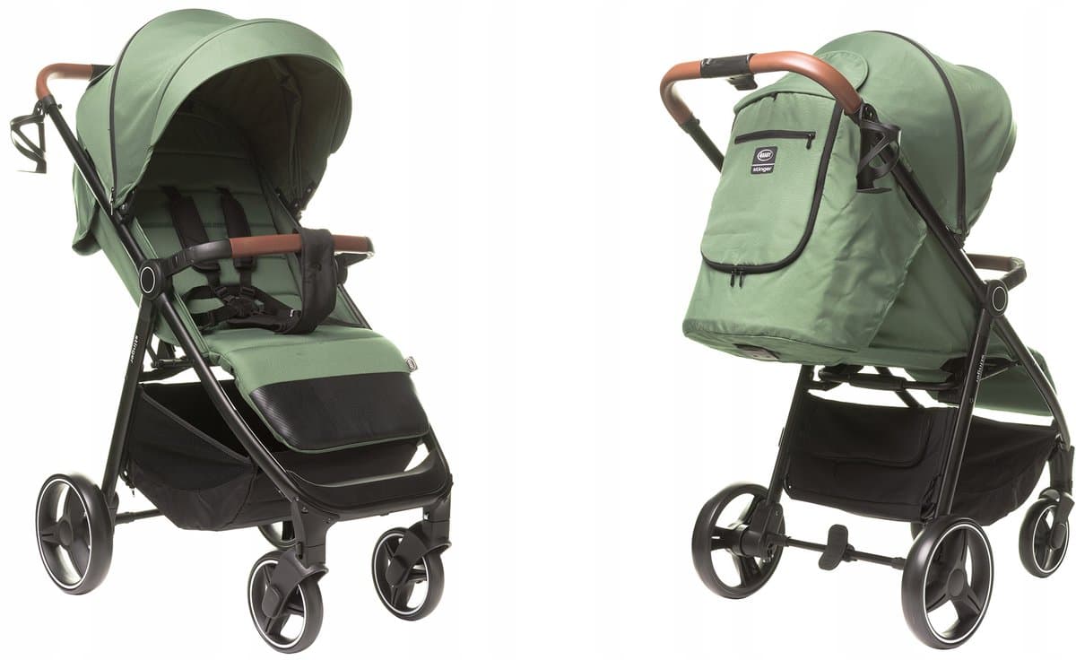 4BABY Stinger XXIV Kinderwagen: Lichtgewicht, grote wielen, inklapbaar