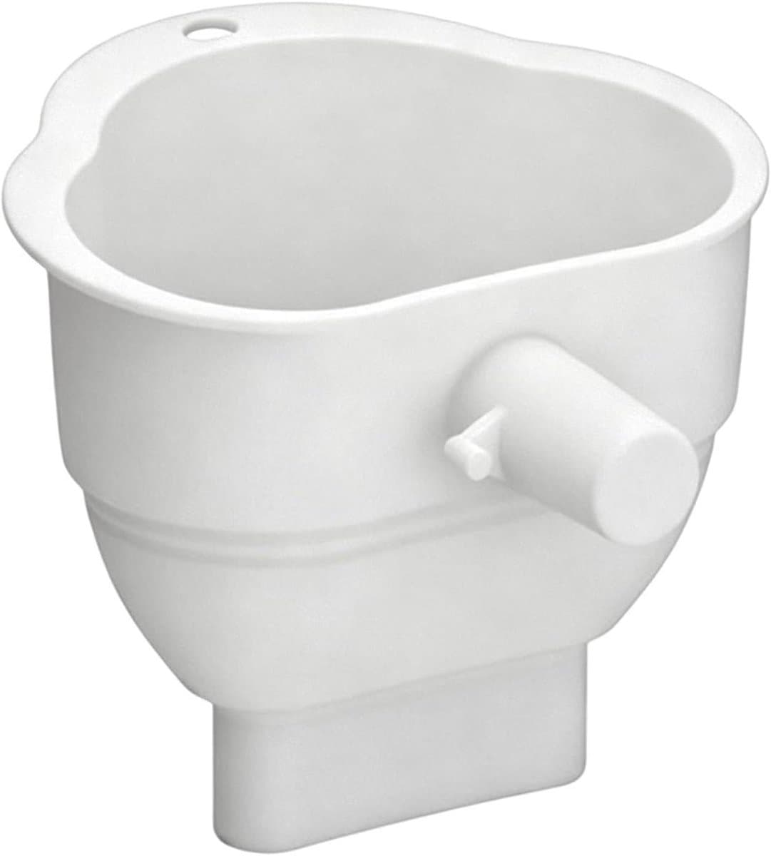 Meeltrechter Mixer - Bloemtrechter Keukenmachine - Schoon Bakken - Morsbestendig Ontwerp - 14.2 cm - Wit