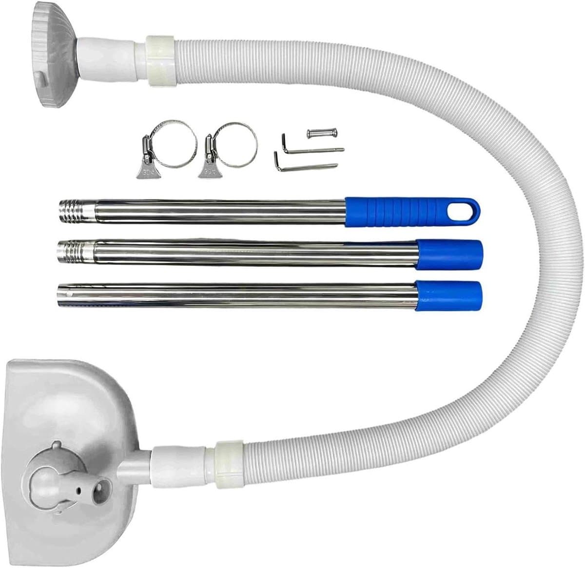 Zwembad Stofzuiger - Pool Cleaner Spa - Zwembad Onderhoud - Handheld Ontwerp - 155 cm - Grijs