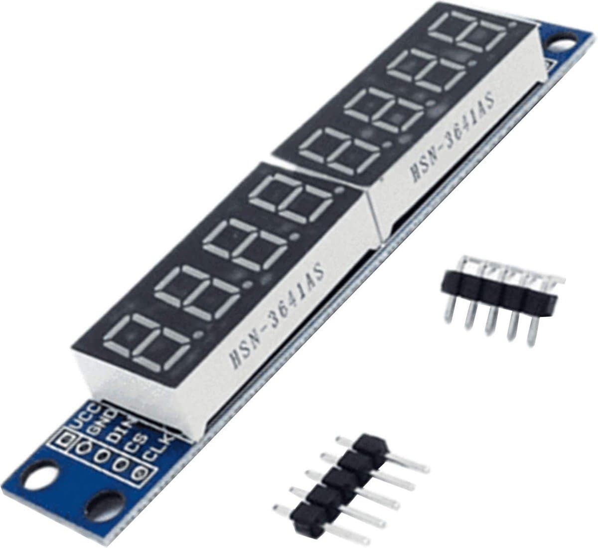 AZDelivery MAX7219 Led Module 8 Bit 7-Segment TM1637 LED Display compatibel met Arduino en Raspberry Pi Inclusief E-Book!