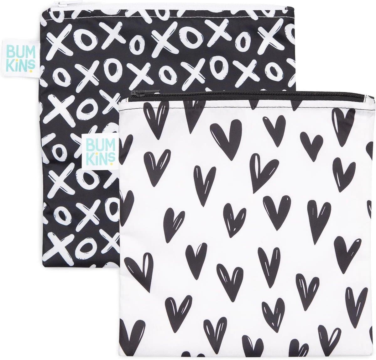 Bumkins - Herbruikbaar snackzakje - Large (2 stuks) - XOXO & Hartjes