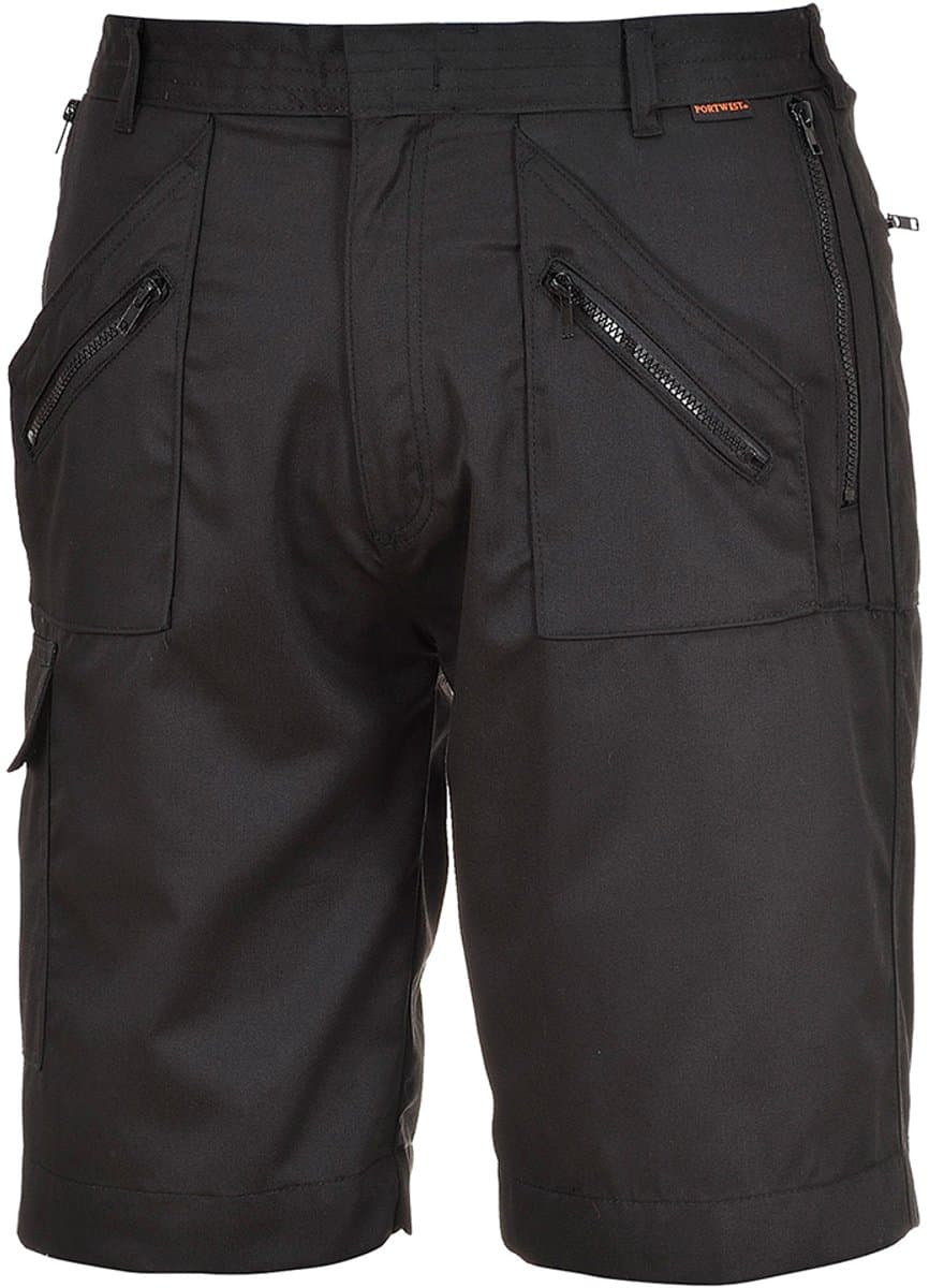 Portwest Action Korte Broek S889 - Zwart - L