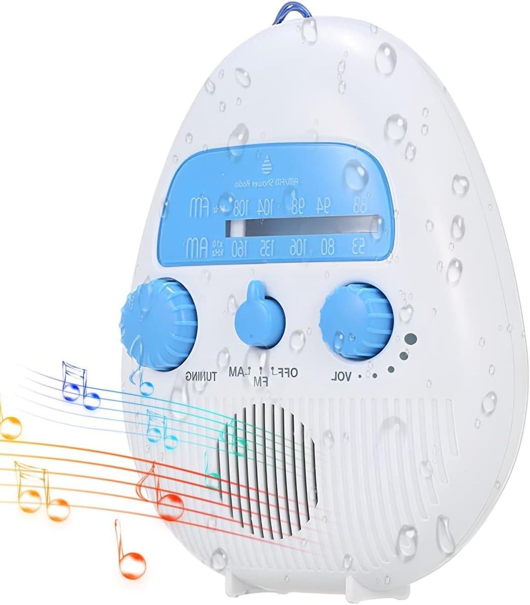 Draagbare Radio - Zakradio AM FM - Muziek Luisteren - Ingebouwde Speaker - Compact Formaat - Wit