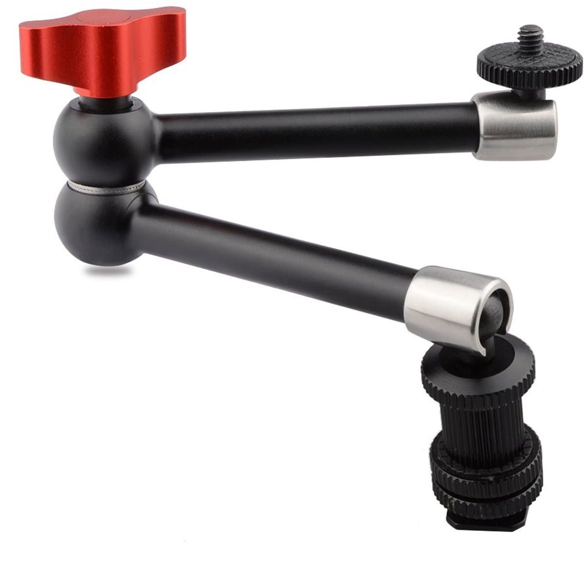 Allecto - Hinged Magic Arm - Professionele Arm voor Camera Monitor en LED Licht - Flexibel en Verstelbaar - Geschikt voor Videoproductie - Robuuste...