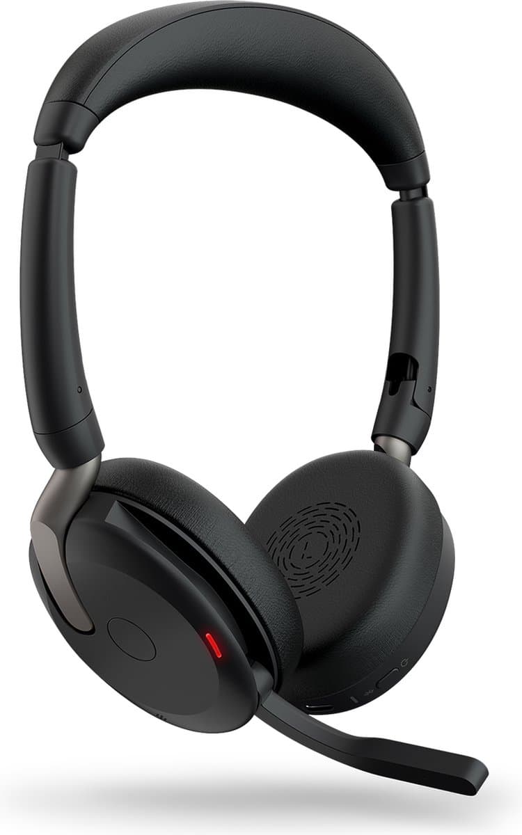 Jabra Evolve2 65 Flex Headset Draadloos Hoofdband Kantoor/callcenter USB Type-A Bluetooth Zwart