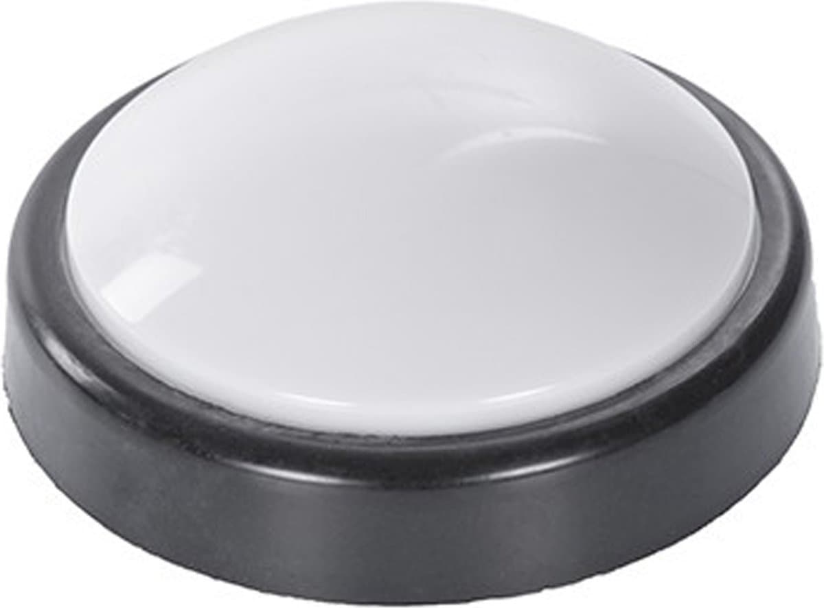 CM Nachtlampjes - draadloos - wit/zwart - kinderkamer - drukknop - 15 x 5 cm