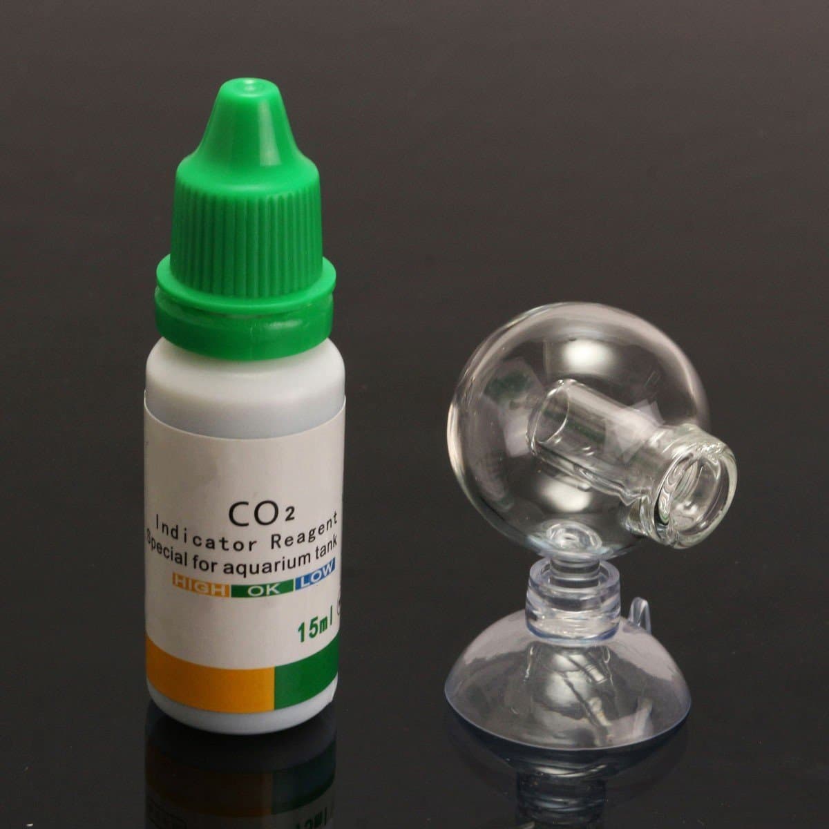CO2 Monitor Glas voor Aquarium - pH Indicator en Druppelball Checker voor Waterkwaliteit