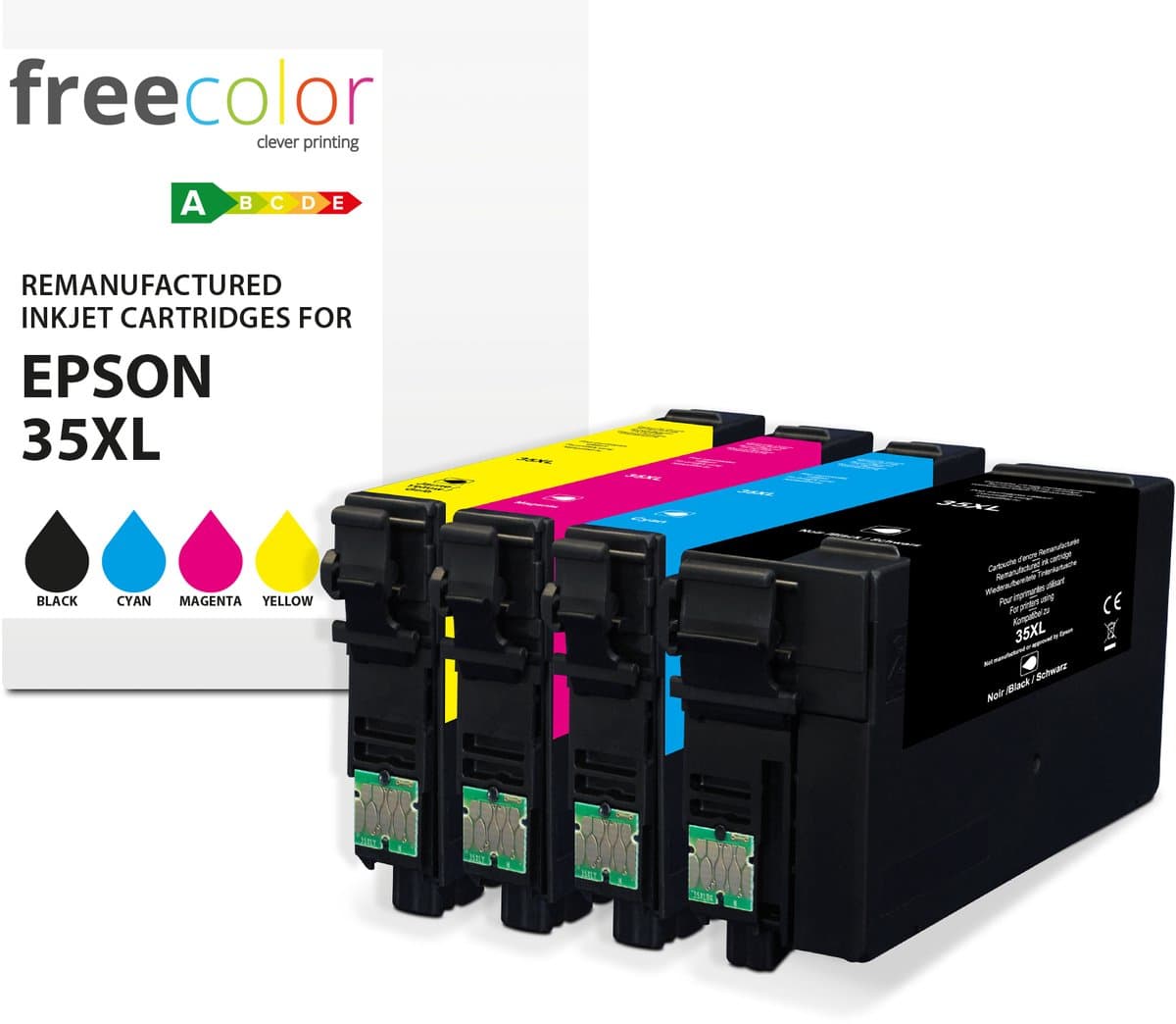 Freecolor K10611F7 tonercartridge 4 stuk(s) Compatibel Zwart, Cyaan, Magenta, Geel