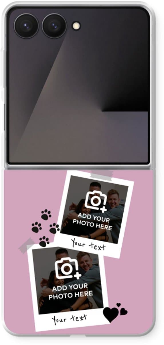 Gepersonaliseerd - Case Company® - Hoesje geschikt voor Samsung Galaxy Z Flip7 hoesje - Polaroid N°4 - Soft Cover Telefoonhoesje - Bescherming aan alle Kanten en Schermrand