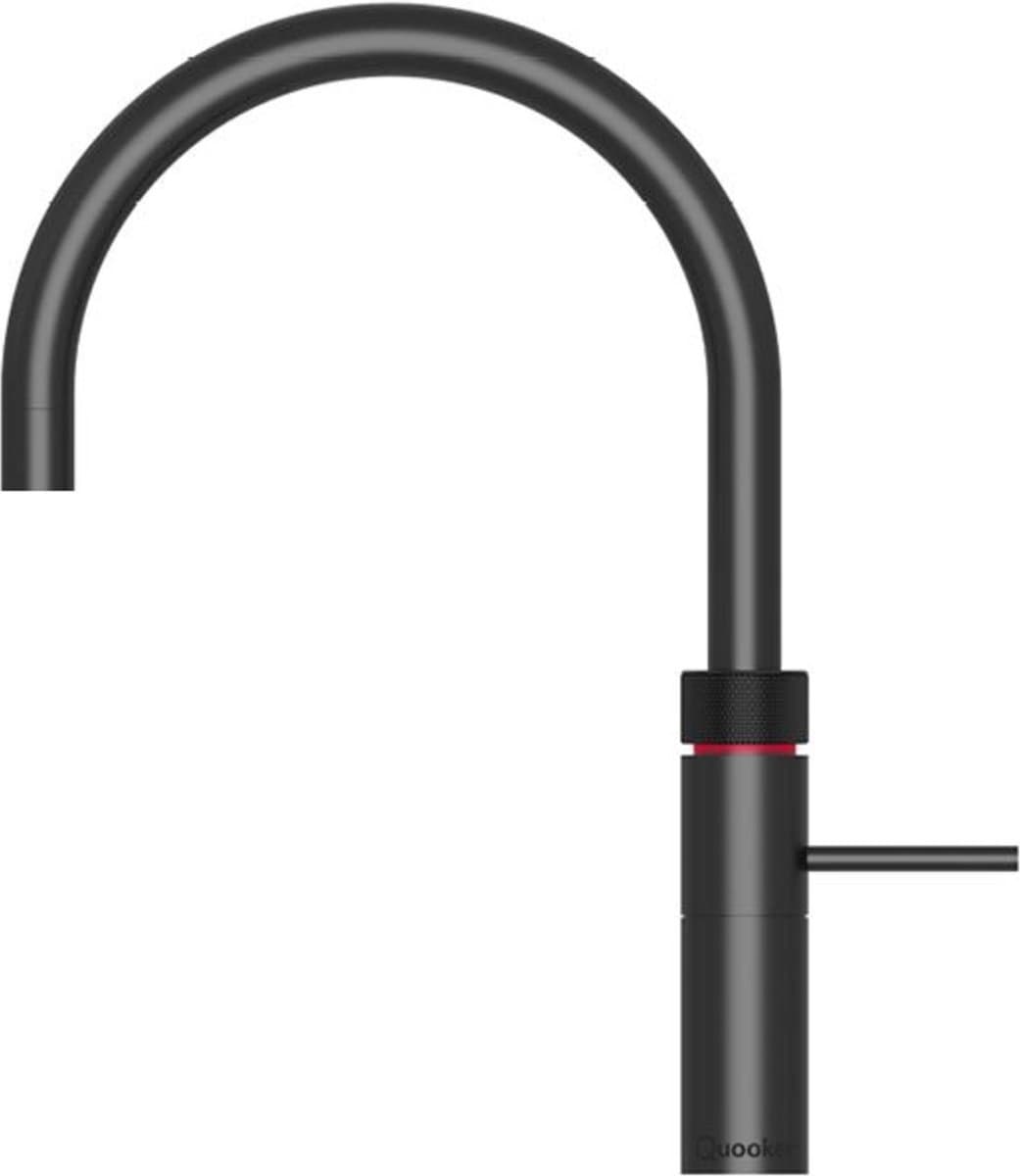 Quooker Fusion Round Keukenkraan - Kokend - Warm & Koud Water - Kindveilige Dubbeldruk - Zwart