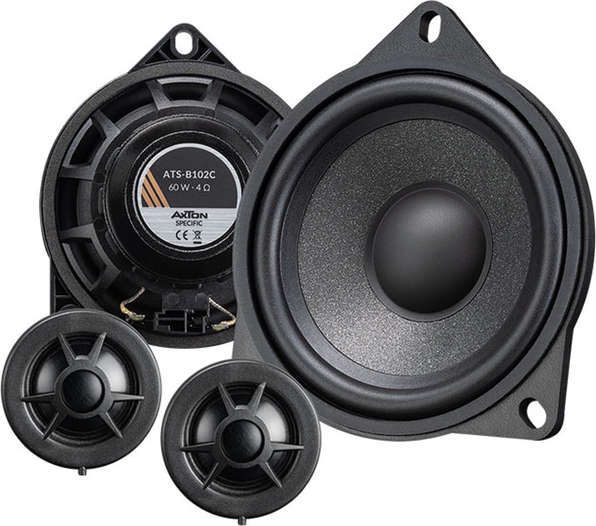 Axton ATS-B102C - Autospeakers - Pasklare luidsprekers BMW - 10cm 2weg composet - Custom fit