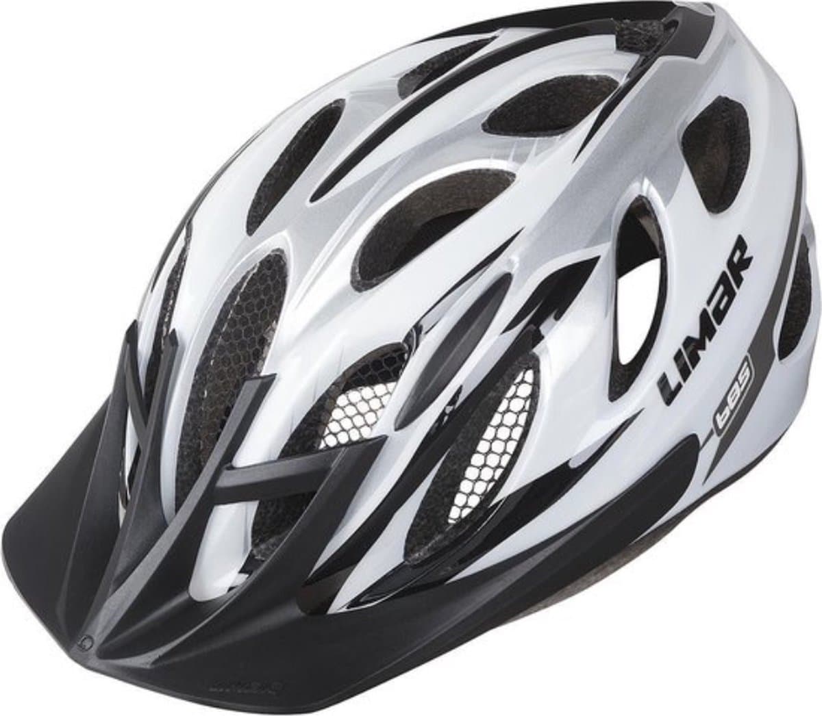 Sport action fietshelm Limar 685 wit zilver