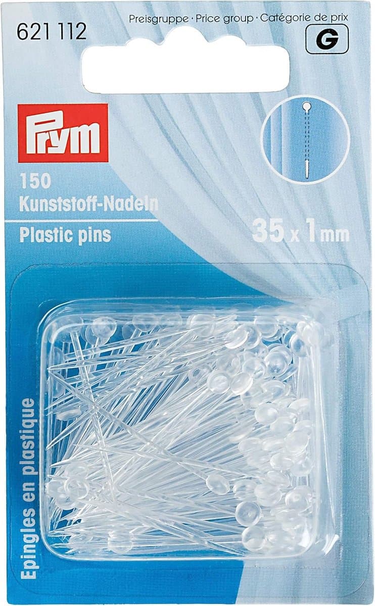 Prym decoratienaalden - transparant - 3.5 cm - 150 stuks