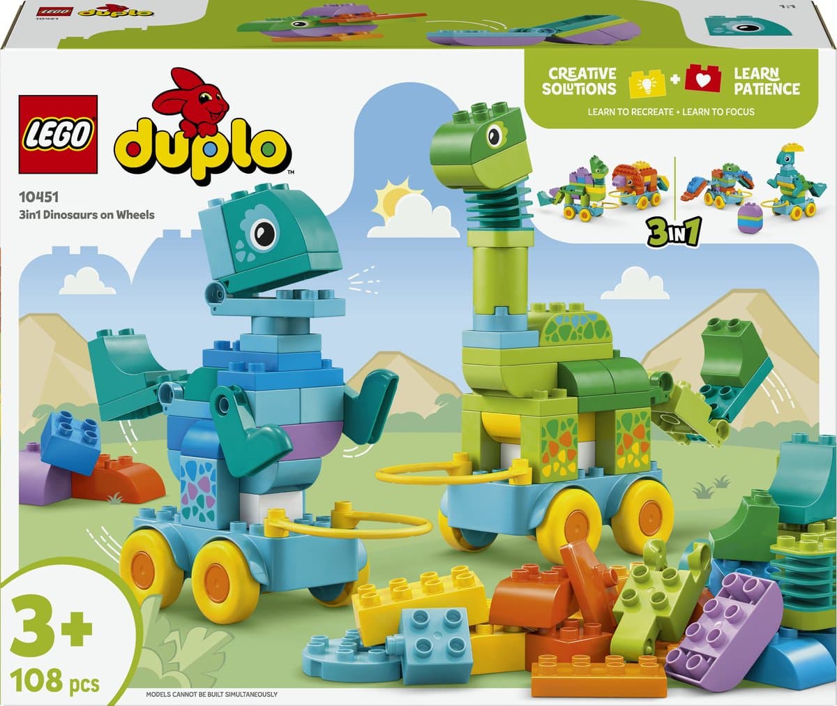LEGO DUPLO® 10451 3in1 Dinosaurus op Wielen