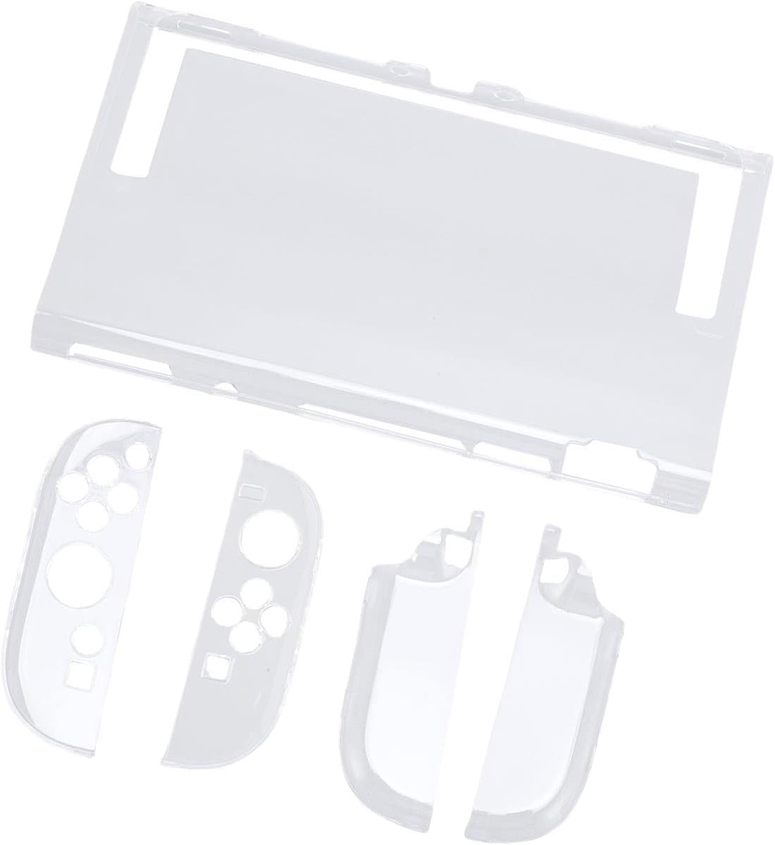 Split-type Draagbare Gameconsole-afdekking Sterke Versterkte Hoeken ABS-materiaal Transparante Behuizing voor Schakelaar 2