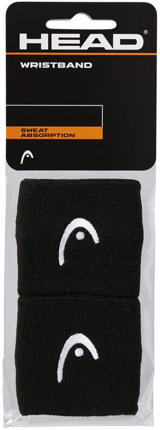 Head Pols Zweetbandjes Klein - Zwart - 2 Stuks - Polsbandjes - Unisex - Wristband