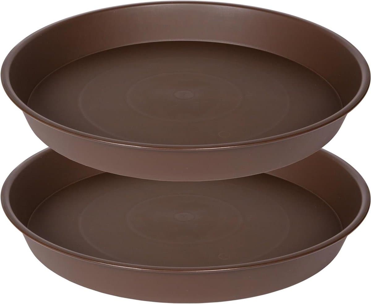 Plantenschotels - Bloempot Schotels - Planten Water Opvangen - Verdikte Duurzame Plastic - 48 cm - Bruin