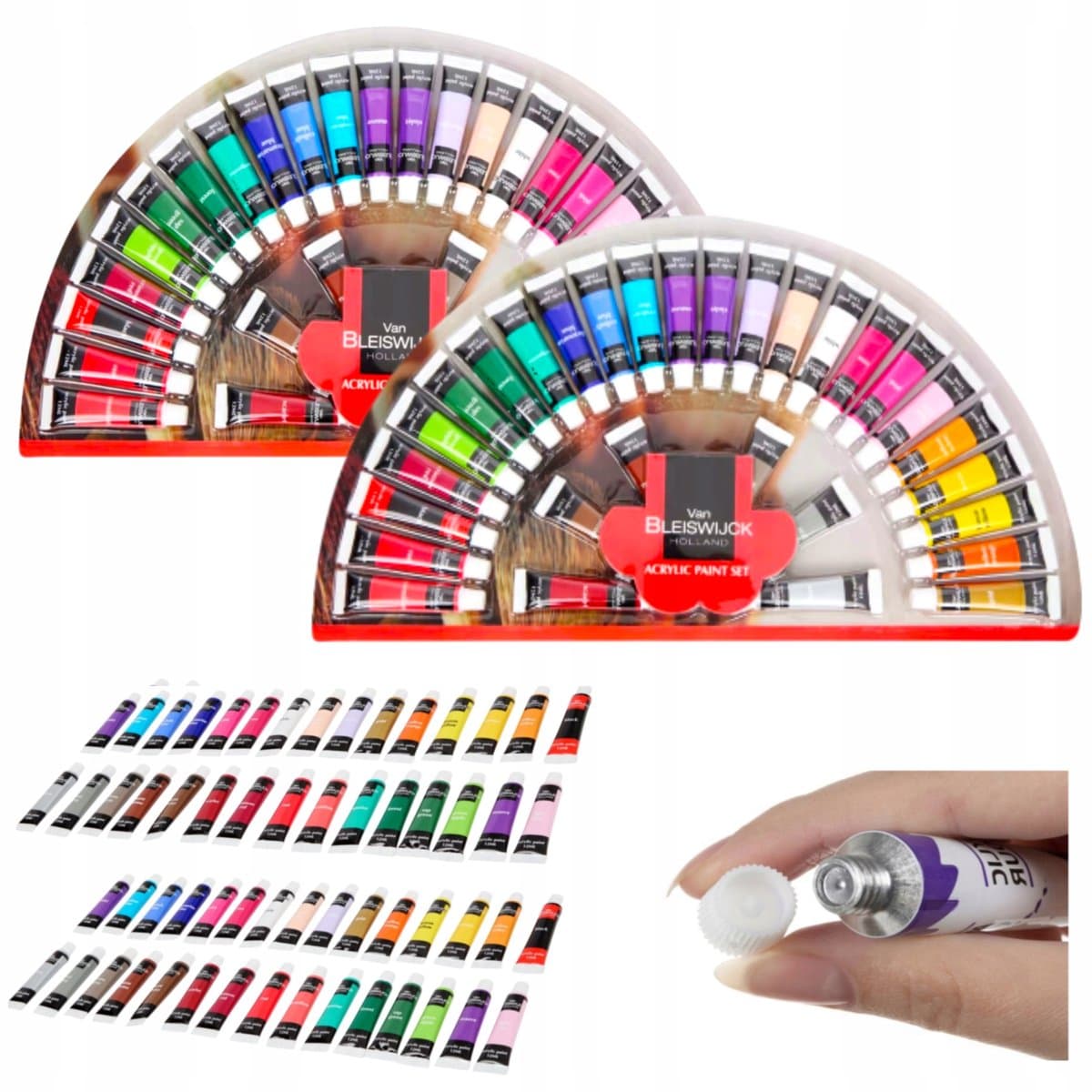Acrylverfset 30 tubes x 12 ml - Levendige kleuren