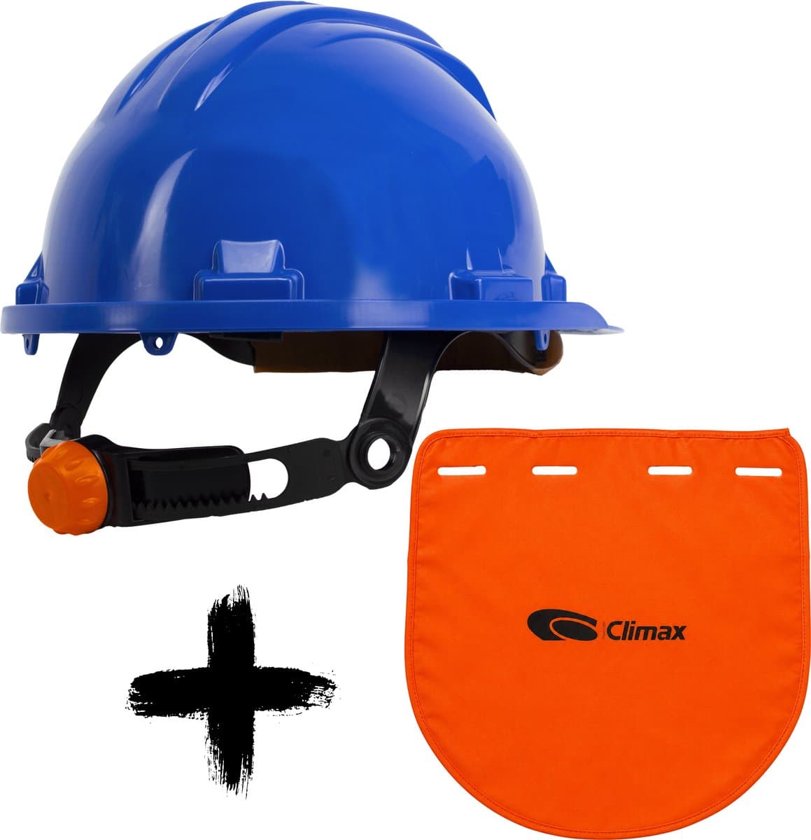 Climax Veiligheidshelm RG5 Blauw met Nekbescherming - Nekflap met Veiligheidshelm