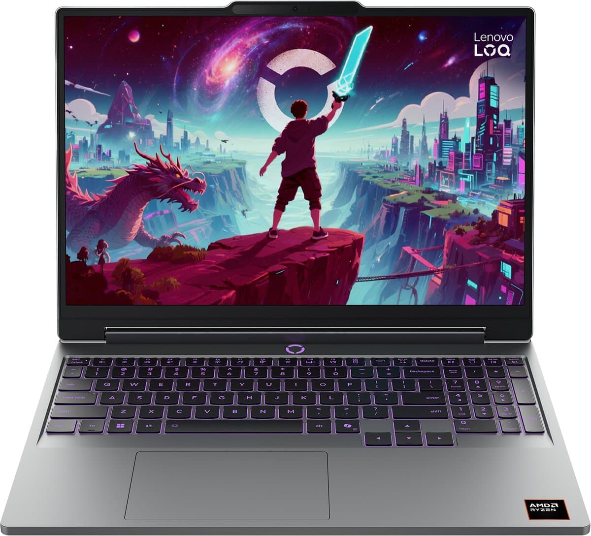 Lenovo LOQ 15AHP11 AMD Ryzen™ 7 250 Laptop 38,9 cm (15,3") WUXGA 16 GB DDR5-SDRAM 512 GB SSD NVIDIA GeForce RTX 5070 Wi-Fi 6 (802.11ax) Windows 11 Home