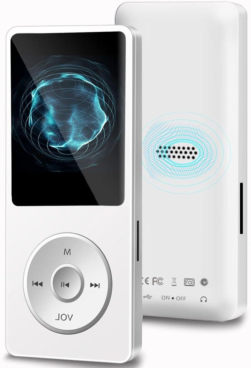 MP3 Speler - Muziekspeler Digital - Muziek Luisteren - Ingebouwde Speaker - 32 GB - Zwart