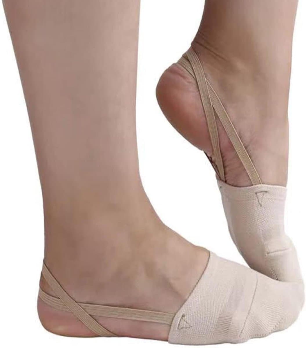 zolen balletschoenen balletschoenen Pirouette dansschoenen slippers voor meisjes dansschoenen halve teen gymnastiekschoen ballet dans yoga schoenen