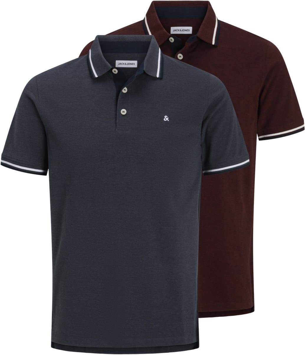 JACK&JONES - JJEPAULOS POLO SS 2PK MP NOOS Heren T-shirt