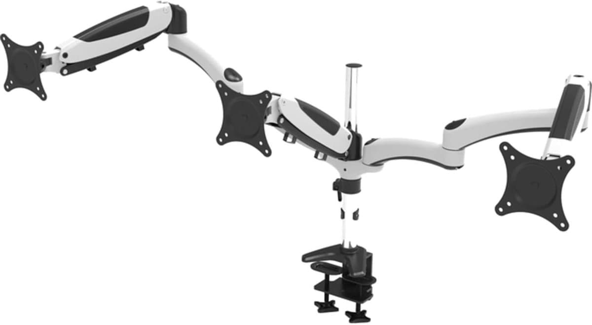 Monitor Arm - Bureau Arm - Multitasking Bureau - Drie Monitor Bevestiging - Max 28 inch - Zwart