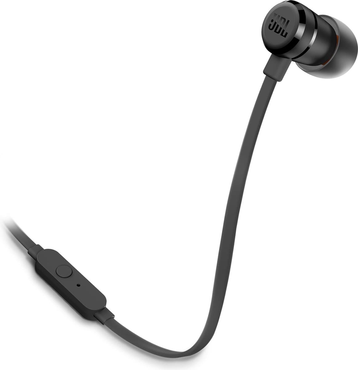 JBL Tune 290 - In-ear Oordopjes Bedraad - Oortjes met Microfoon - 3.5 mm Koptelefoon Aansluiting - Aluminium Design - Pure Bass Sound - Zwart