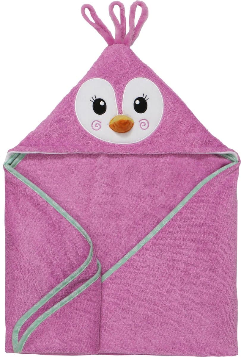 Zoocchini baby badcape 100% katoen - Penny the Penguin