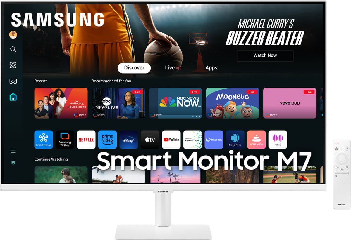 Samsung M70D computerscherm 81,3 cm (32") 3840 x 2160 pixels 4K Ultra HD LED wit