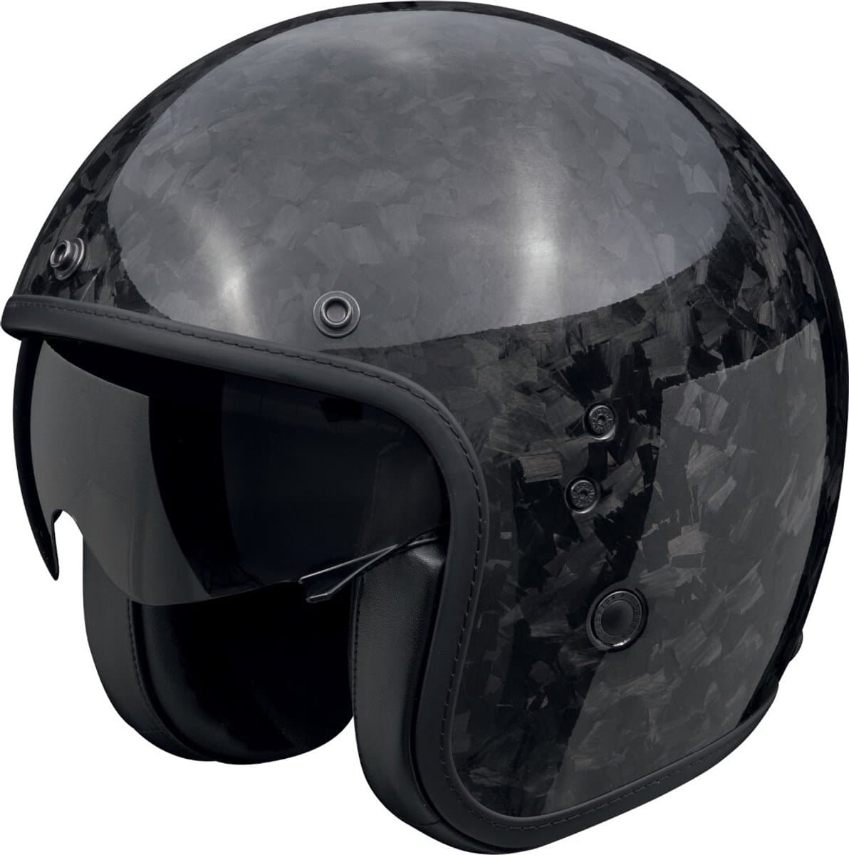 Scorpion Belfast Evo Onyx Forged Carbon Glossy Black - Jethelm - Maat M - Motorhelm - ECE 22-06 gekeurd
