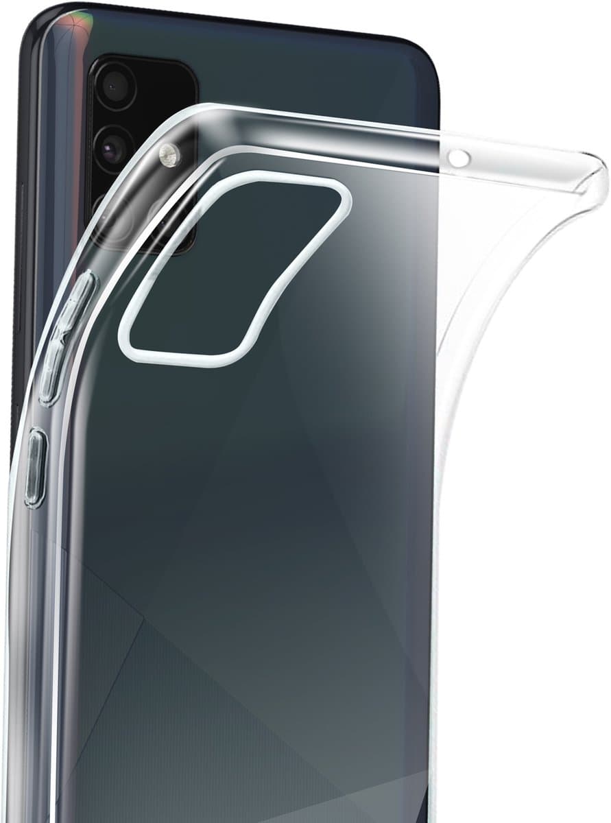 Akashi, Hoesje Geschikt voor Samsung Galaxy A51 Ultra-Fijn Zacht Silicone, Transparant