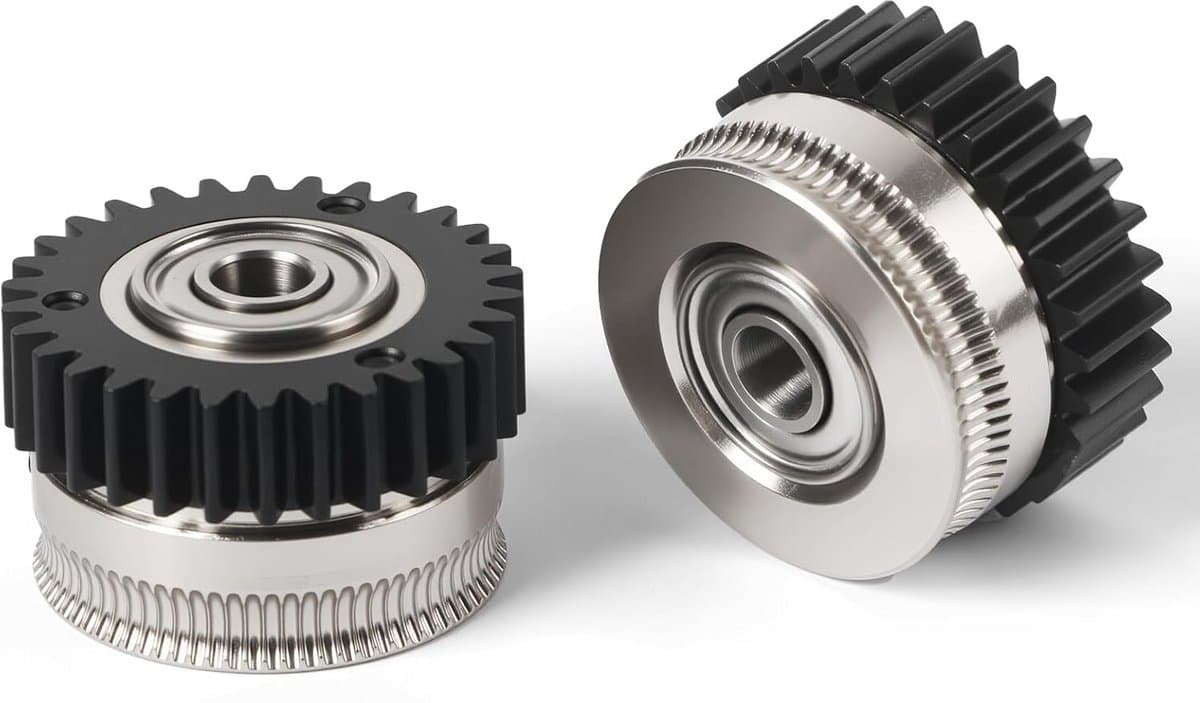 Gehard Stalen Extruder Tandwielset voor 3D Printer, Hoge Precisie Filament Toevoer