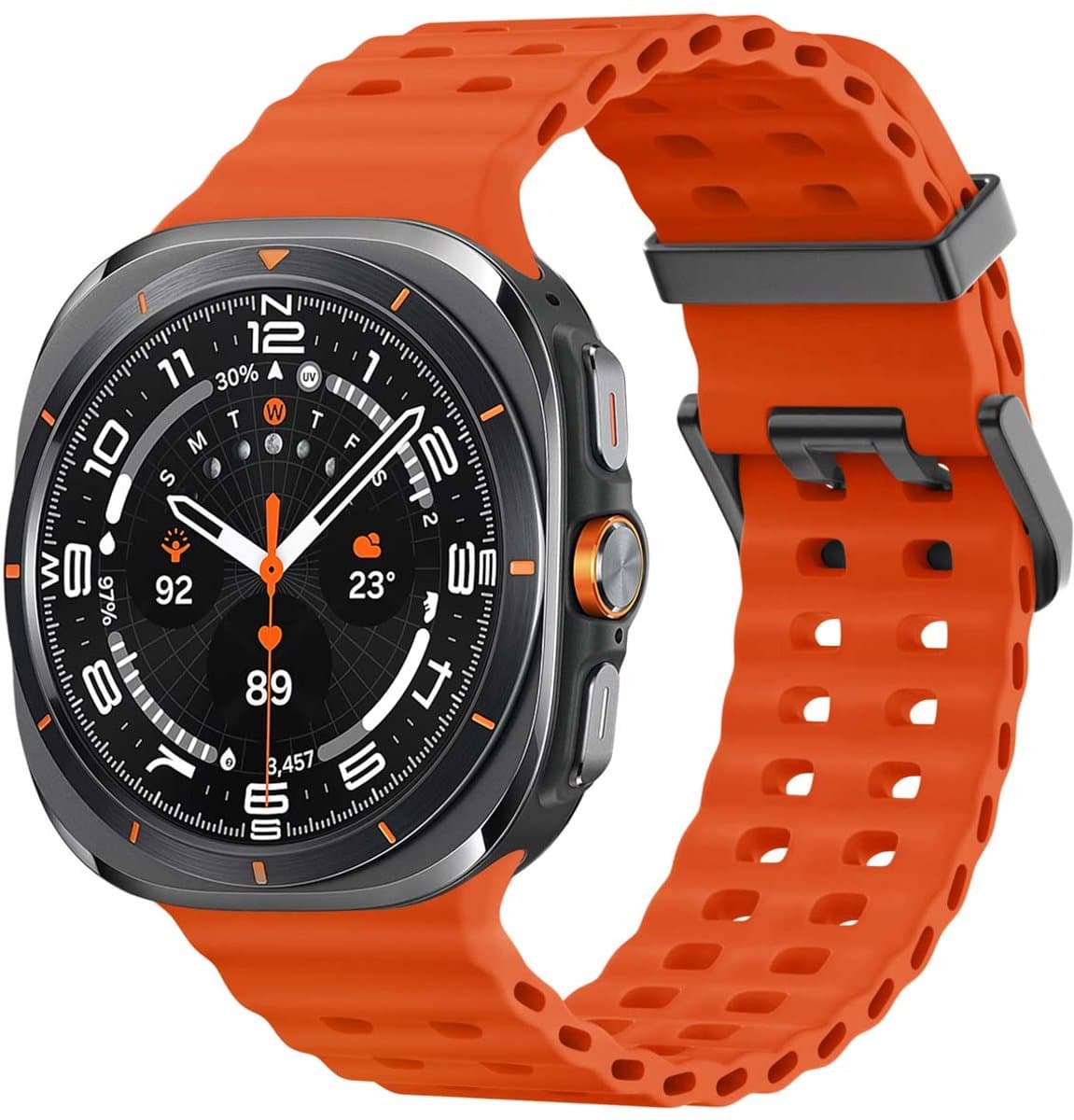 Siliconenband - Geschikt voor Samsung Galaxy Watch Ultra (2024/2025) - Oranje