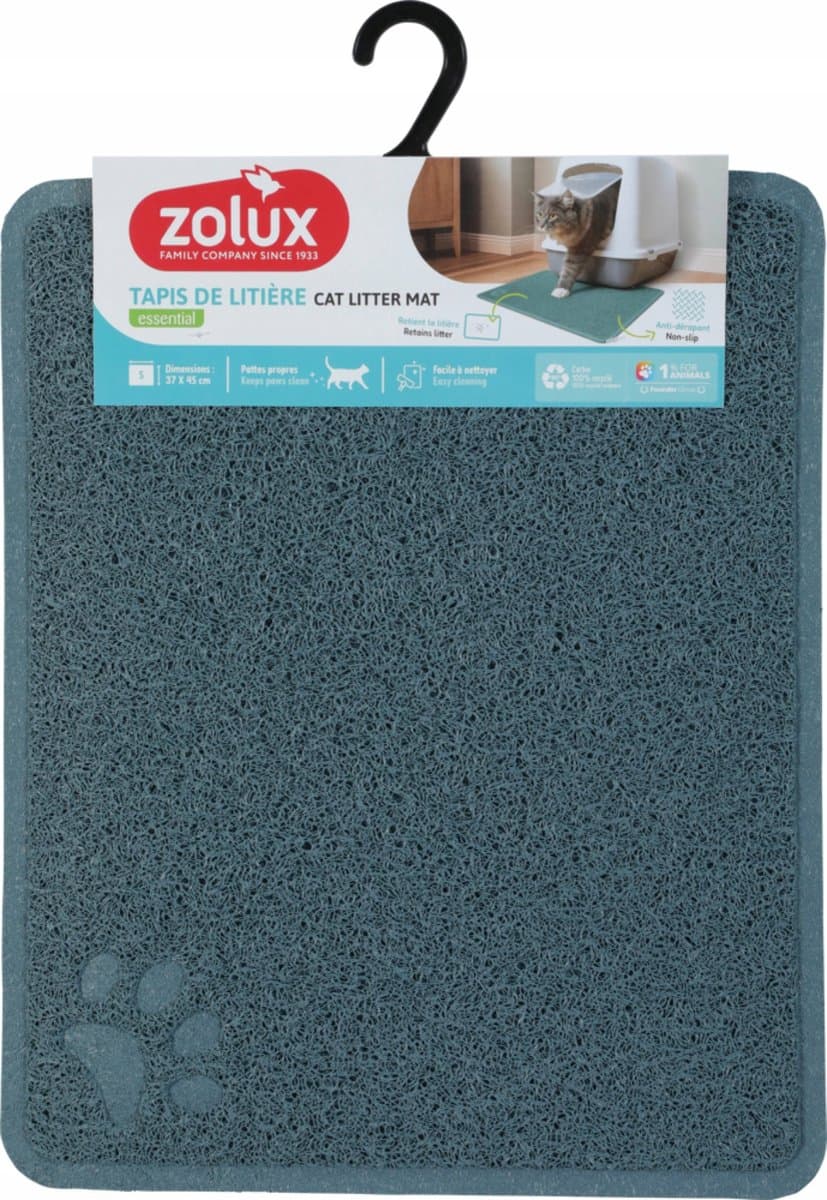Zolux Kattenbakmat Blauw 37x45 cm - Houd Je Huis Netjes
