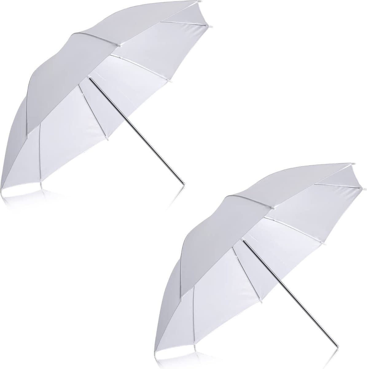 Neewer® - Wit Doorschijnend Zachte Paraplu voor Foto en Video Opnamen - 2 Stuks 84 cm