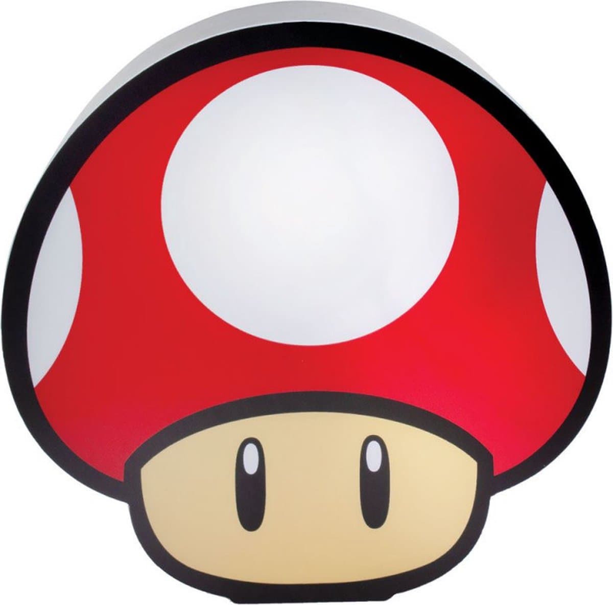 Paladone Super Mario Paddenstoel Bureau Lamp - Beige, Rood, Wit, Zwart