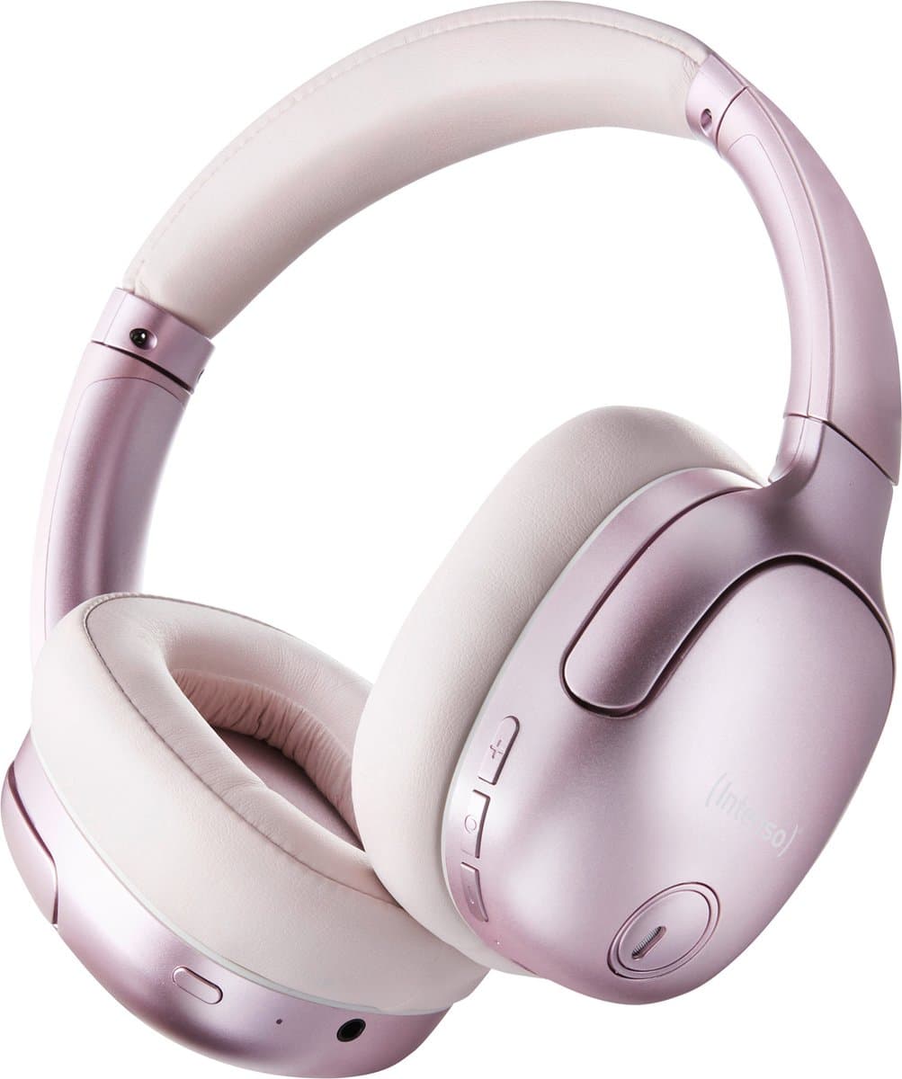 (Intenso) O400HA Bluetooth over-ear koptelefoon met actieve ruisonderdrukking (ANC) - roze