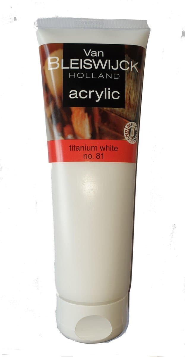 Acrylverf Titanium Wit nr81 tube 250 ml
